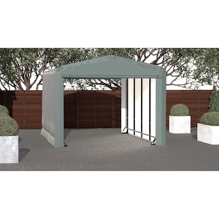 Shelterlogic ShelterTube Wind and Snow-Load Rated Garage, 12x18x10 Green SQAACC0104C01201810